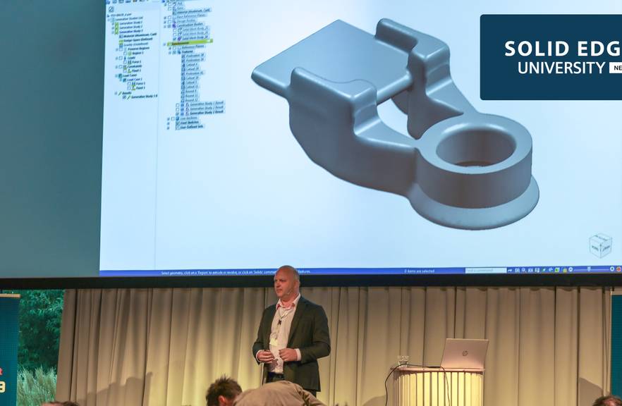 EVENT 2024 banner met solid edge university 2
