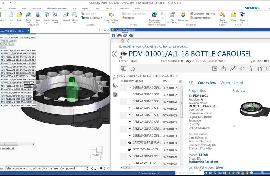 Solid Edge 2019 - data management-Teamcenter Active Workspace Solid Edge data management-Teamcenter Active Workspace