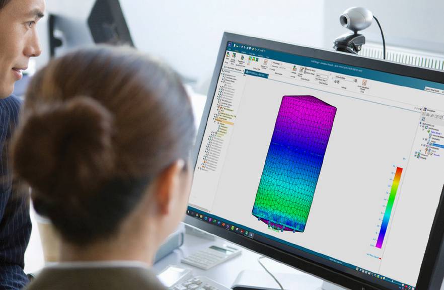 simulation op scherm simulation op scherm